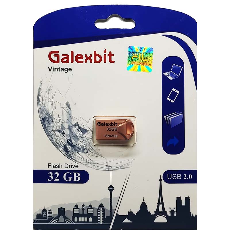 تصویر  فلش مموری Galexbit مدل Vintage  با ظرفیت 32 گیگابایت (گارانتی مادام العمر)