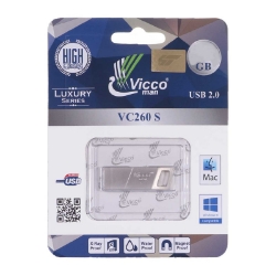 تصویر  فلش مموری Vicco مدل vc260s با ظرفیت 64 گیگابایت (گارانتی مادام العمر) 