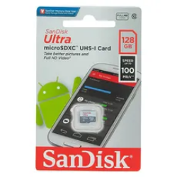 تصویر  کارت حافظه Sandisk با ظرفیت 128 گیگابایت  (گارانتی مادام العمر) 