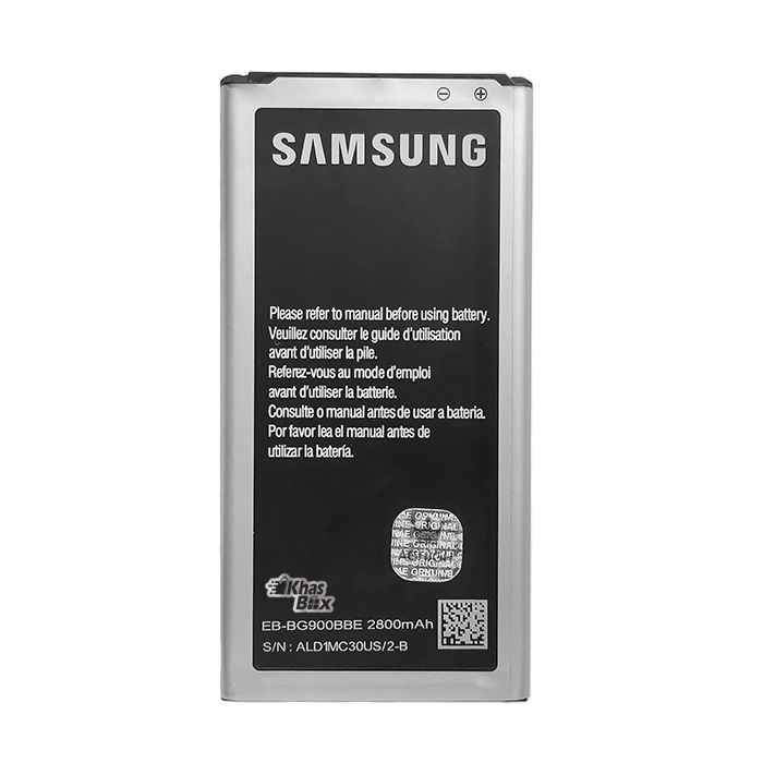 تصویر  باتری اورجینال مناسب برای Samsung Galaxy S5  با ظرفیت 2800 Mah همراه با یک سال گارانتی (حتی بادکردگی) 