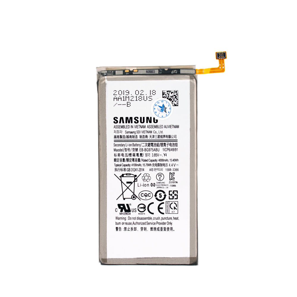 تصویر  باتری اورجینال مناسب برای Samsung Galaxy S10 Plus با ظرفیت 4100 Mah همراه با یک سال گارانتی (حتی بادکردگی) 