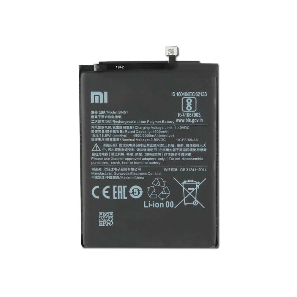 تصویر  باتری اورجینال مناسب برای Xiaomi Redmi 8 با ظرفیت 5000 Mah همراه با یک سال گارانتی (حتی بادکردگی)