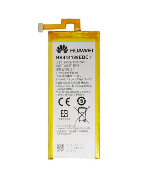 تصویر  باتری اورجینال مناسب برای Huawei Honor 4C با ظرفیت 2550 Mah همراه با یک سال گارانتی (حتی بادکردگی) 