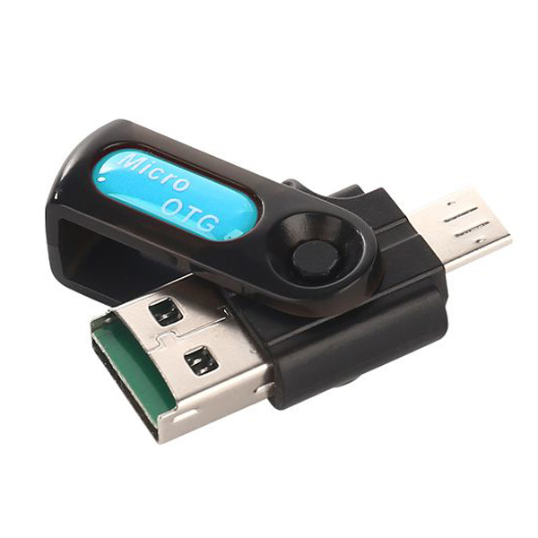 تصویر  رم ریدر و OTG Micro USB دو کاره مدل YHL-18 