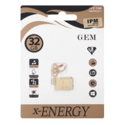 تصویر  فلش مموری X-Energy مدل GEM با ظرفیت 32 گیگابایت (گارانتی مادام العمر)