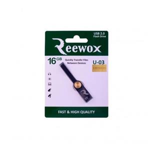 تصویر  فلش مموری Reewox مدل U-03 با ظرفیت 16 گیگابایت (گارانتی مادام العمر)