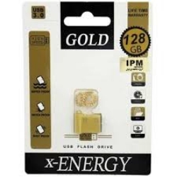 تصویر  فلش مموری X-Energy مدل Gold با ظرفیت 128 گیگابایت 3.0 (گارانتی مادام العمر) 