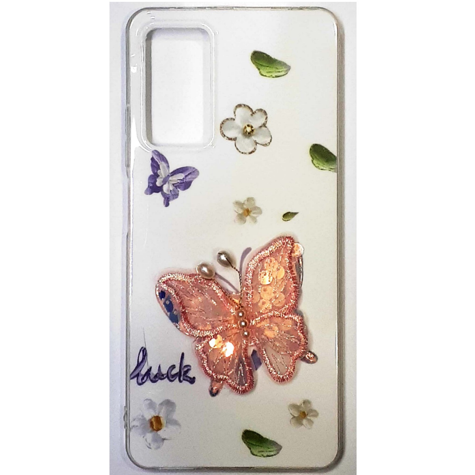 تصویر  کاور فانتزی پروانه ای برجسته مناسب برای Samsung Galaxy A15