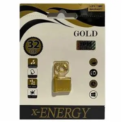 تصویر  فلش مموری X-Energy مدل Gold با ظرفیت 32 گیگابایت (گارانتی مادام العمر)